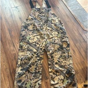 Jerzees vintage camo hunting overalls